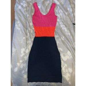 Marciano color block mini dress